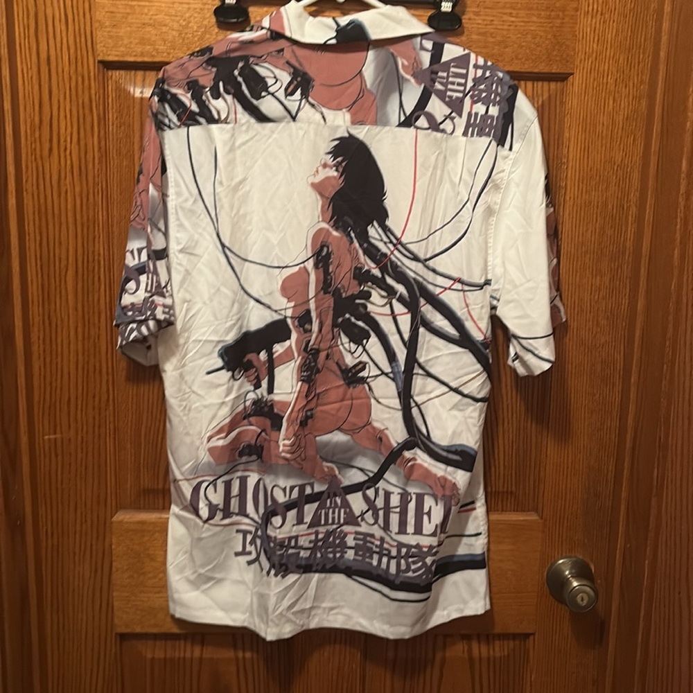 Ghost in the Shell short sleeve Hawaiian button-down shirt - Picture 2 of 5